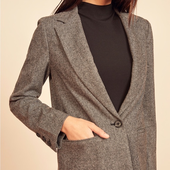 reformation Camley herringbone blazer - Picture 5 of 6